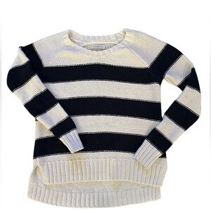 Abercrombie & Fitch striped chunky knit crewneck nautical fisherman sweater  M
